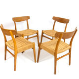 Ch23 Dining Chairs by Hans J. Wegner for Carl Hansen & Søn, Set of 4