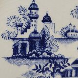 2 Antique Gilman Sacavem Statue Dinner Plates / Serving Dishes