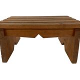 Vintage brutalist footstool minimalist design