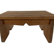 Vintage brutalist footstool minimalist design