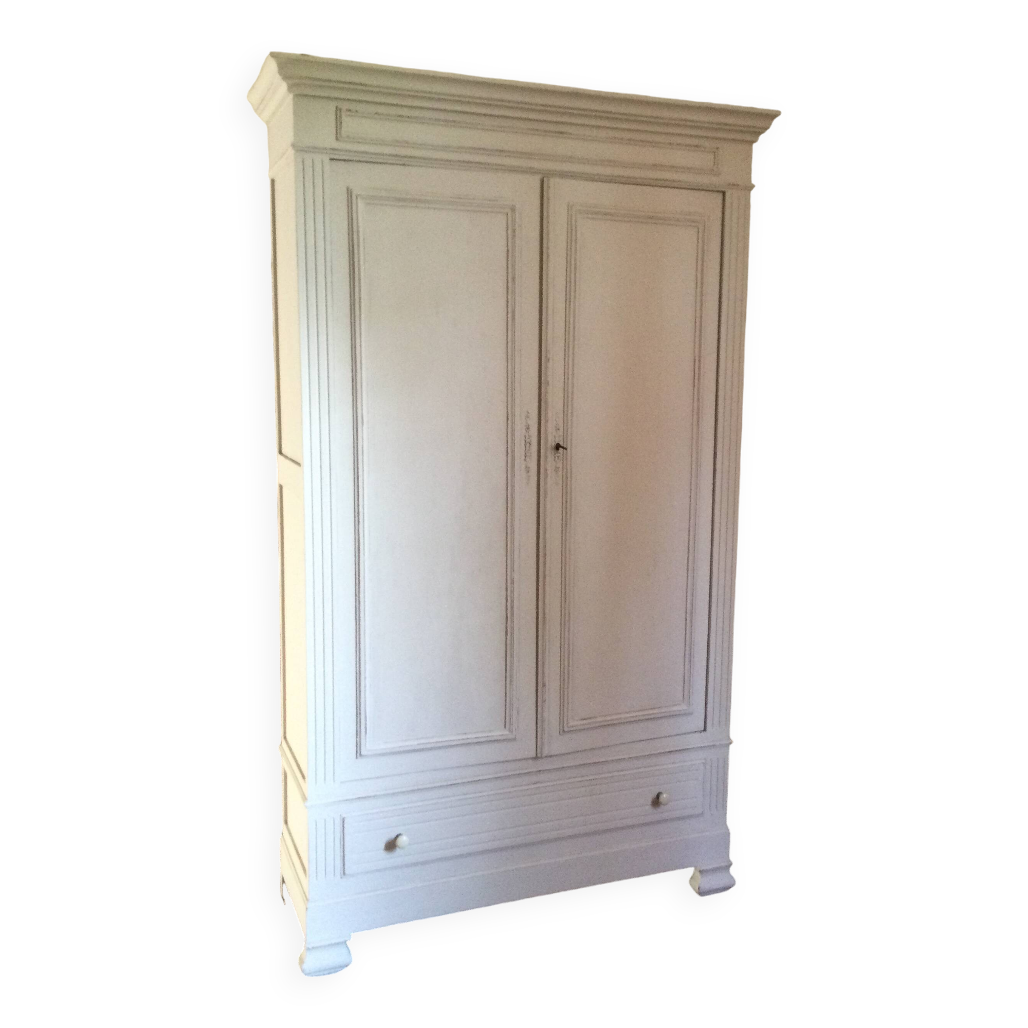 Old patinated wardrobe