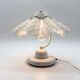 Pair of table lamps with pleated shades – 1980s