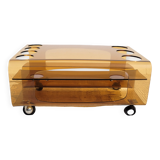 Smoked Plexiglas coffee table 1970