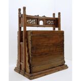 Dowry trunk, Asian wooden box, 1900
