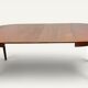 Table ronde de repas extensible danoise en teck – Années 1960