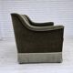 1970s, Danish 3-seater sofa, green furniture velour, beech wood.