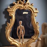 Mirror 48x28 gilded with leaf