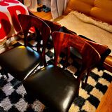 Set of 4 Scandinavian teak chairs