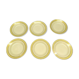Lunéville Gaïté Porcelain Old Plates Lot of 6 brocanteespritdantan