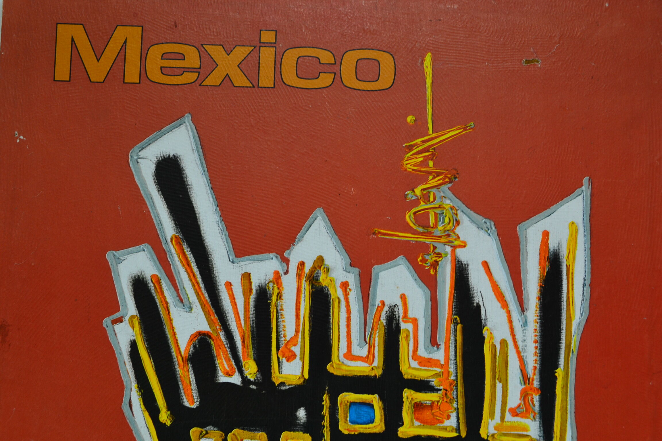 Air France by Georges Mathieu Mexico original poster