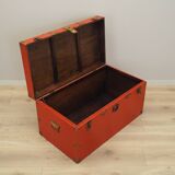 Commode rouge, design scandinave, années 1950