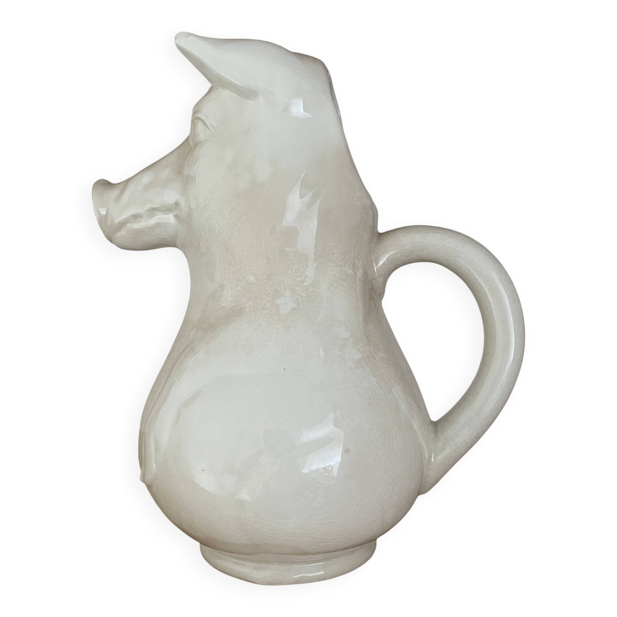 Pichet zoomorphe cochon burleigh ironstone
