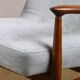 Light Blue GFM63 Lounge Chair by J. Kedziorek, 1970s