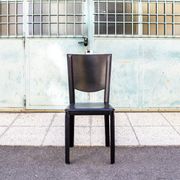 Black leather chairs by Enrico Pellizzoni, 1970s,