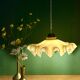 Vintage yellow opaline pendant light