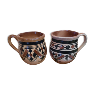 Pair of ethnic style mugs