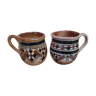Pair of ethnic style mugs