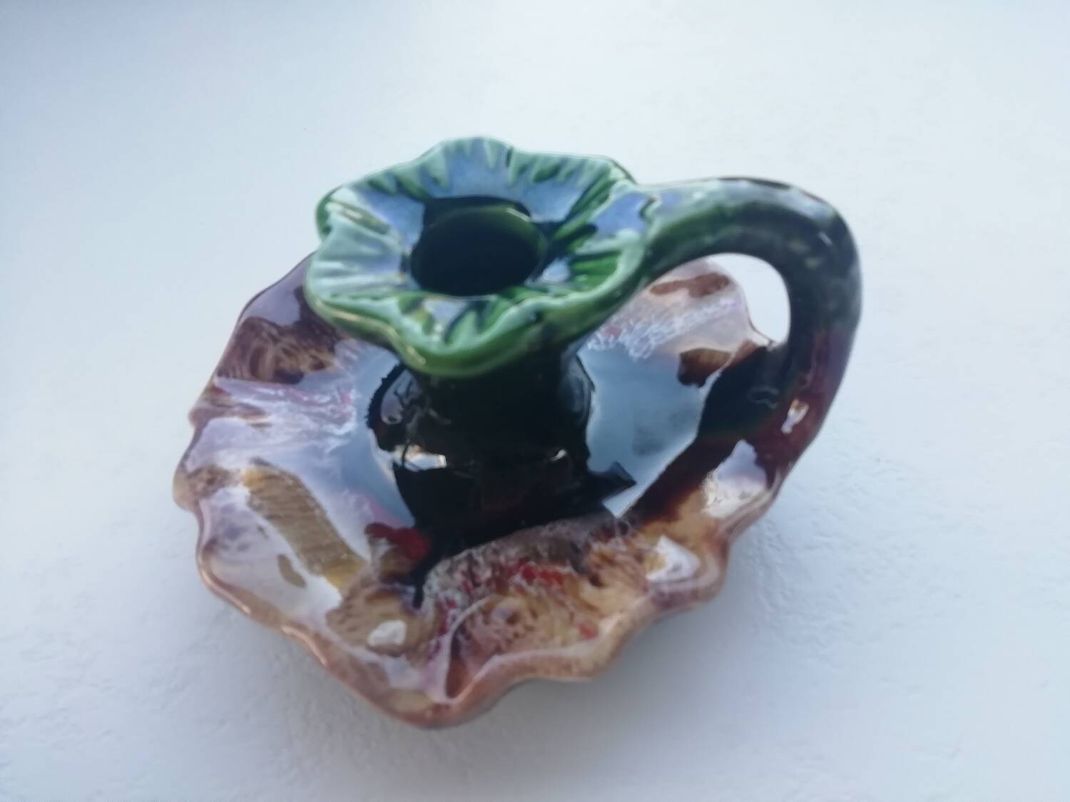 Vallauris style candle holder