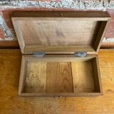 Antique wooden box with vintage clasp