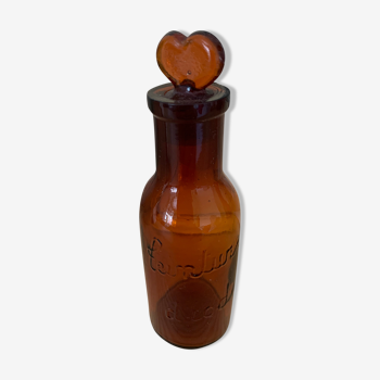 Small amber pharmacy bottle