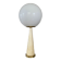 Conic parchment and brass table lamp, France 1960