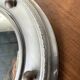 Round convex metal mirror in English style 1900