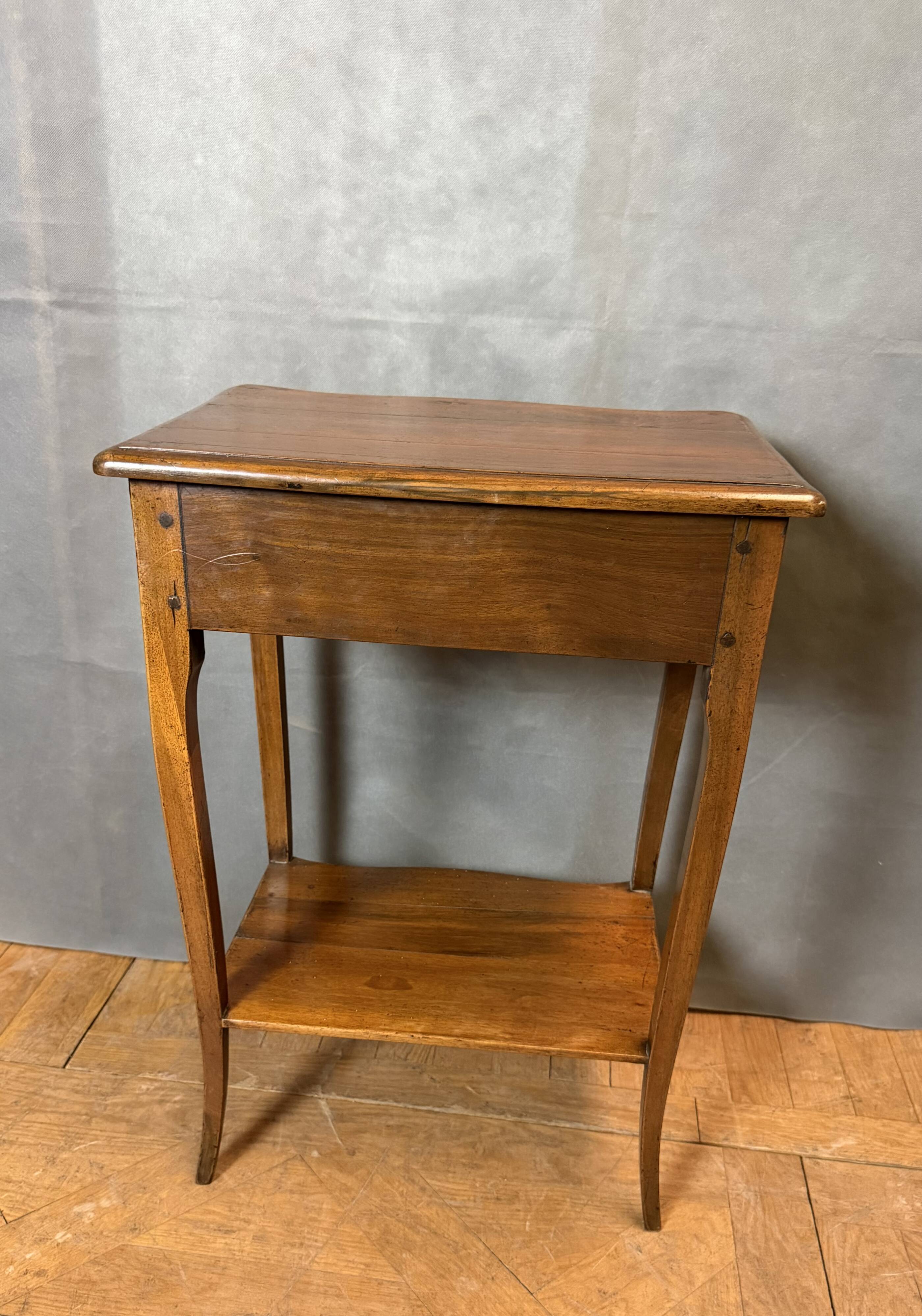 Louis XV style bedside table in cherry wood