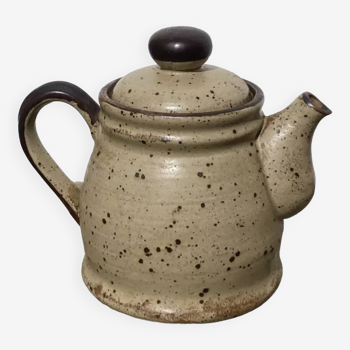 Japanese beige stoneware teapot