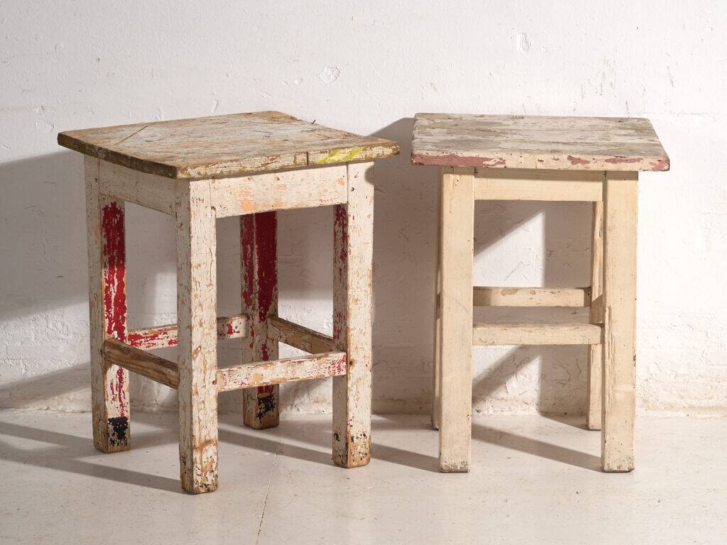 Antique pine bedside tables – Central Europe, circa 1940 #11