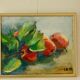 Original still life in oil on canvas from the mid-20th century – apples