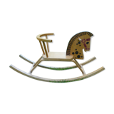 Wooden rocking horse