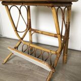 Chevet en rotin vintage
