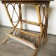 Vintage rattan bedside table