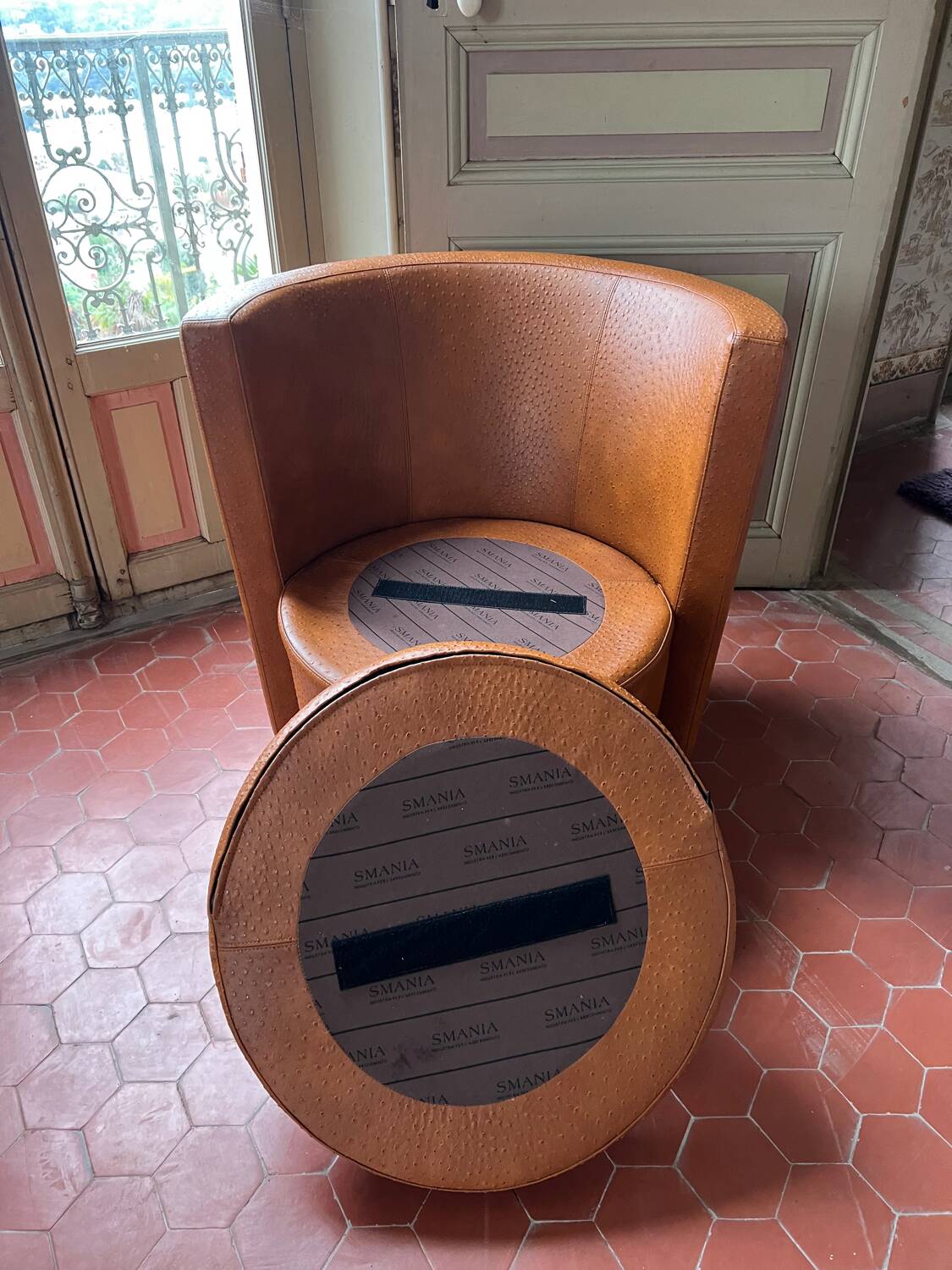 Leather armchair