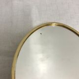Mirror Face to hand gilded porcelain limoges Vintage