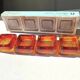 Swedish Design lot of 4 glass vintage ashtrays 1960's