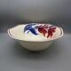 Antique salad bowl in Badonviller earthenware, tulip model.