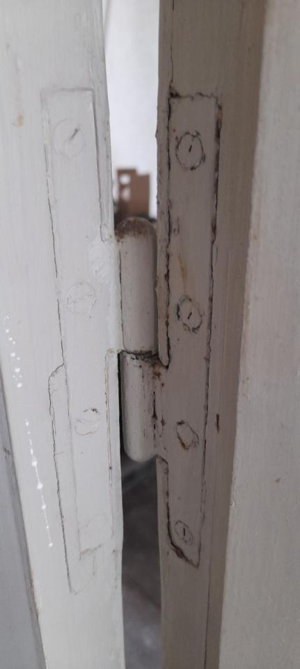 Old carpenter's interior door