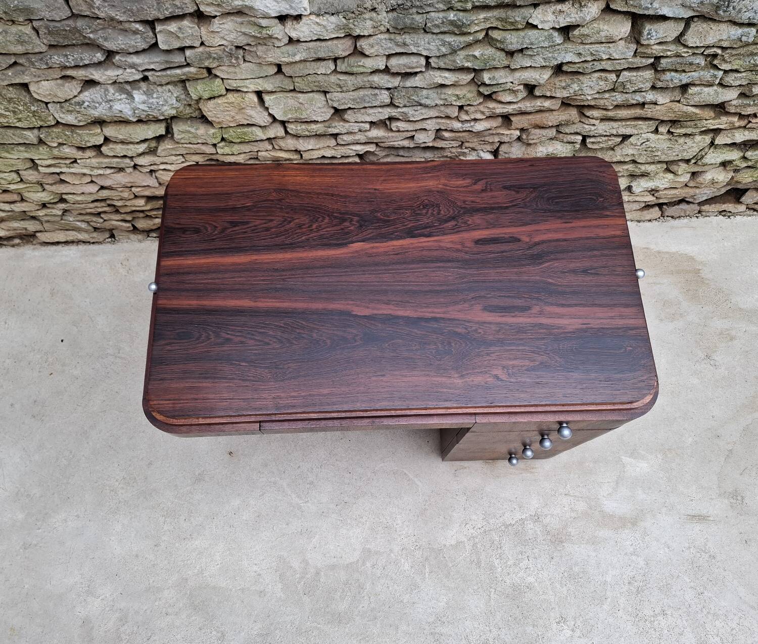 Art Deco Desk in Macassar Ebony