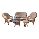 Rattan garden furniture