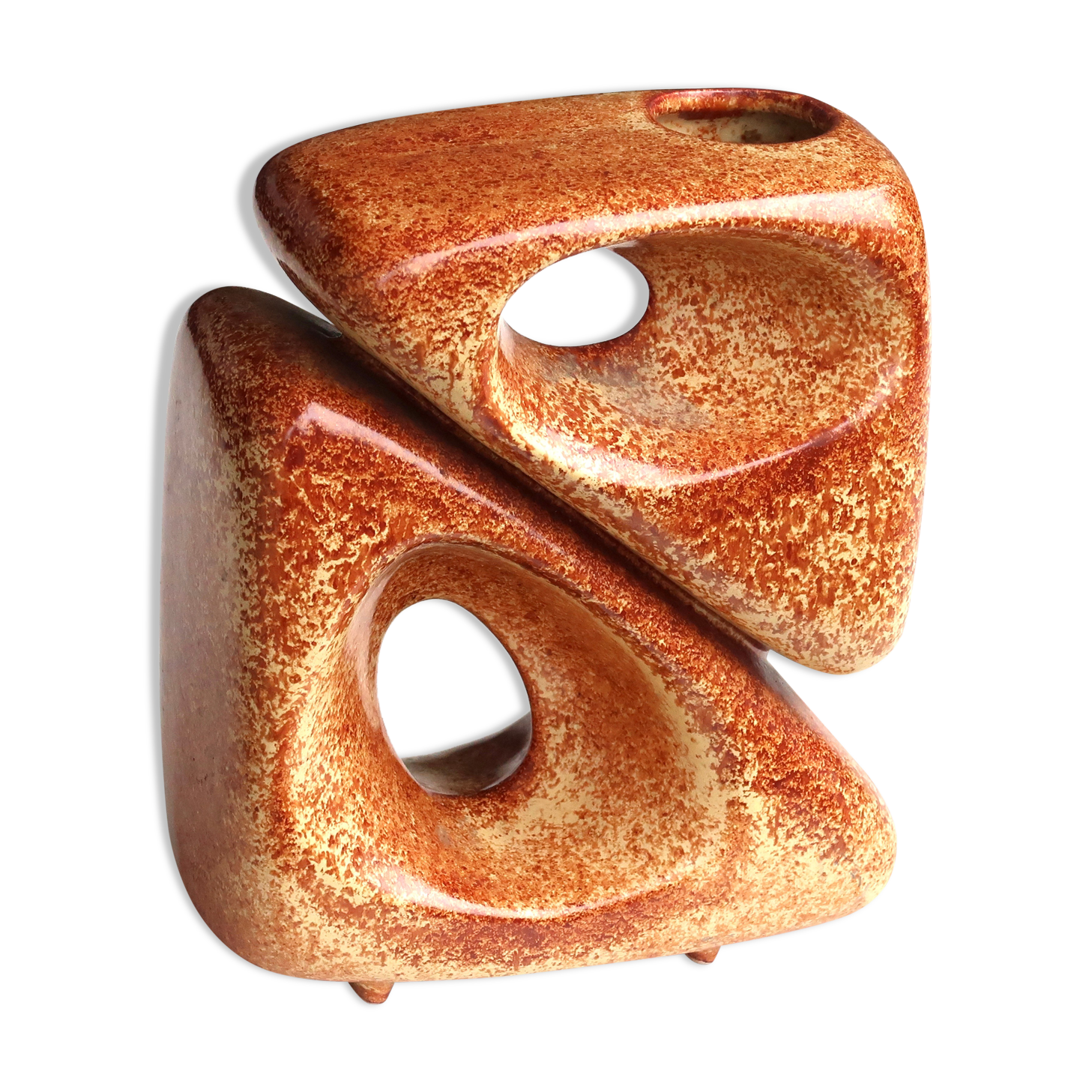 Italian vase in Bertoncello ceramic, 60s