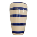 Vase en céramique bleu et blanc