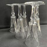 6 Flûtes à champagne Saint Louis service Camargue