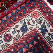 Handmade vintage Persian Malayer rug 106cm x 151cm, 1970s