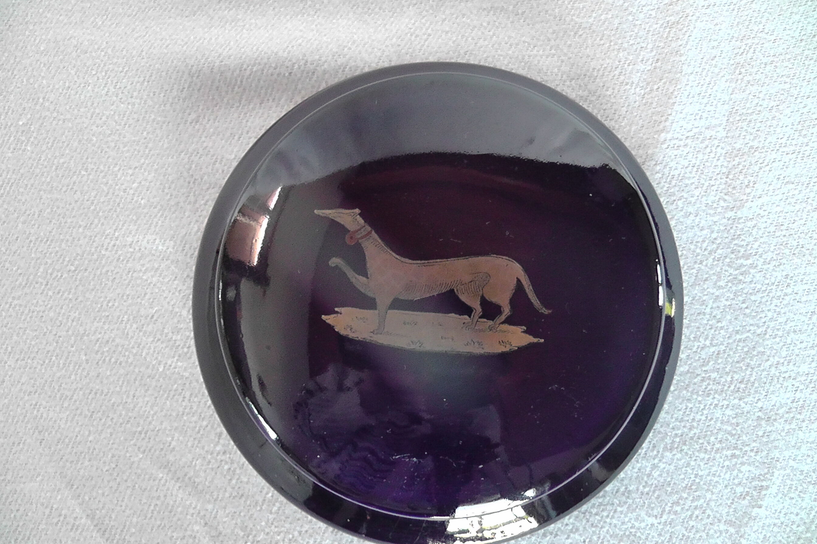 1930 Tours earthenware bonbonnière