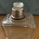 Old perfume bottle silver metal cap