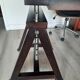 Beautiful solid wood desk, adjustable height, on trestles
