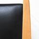 Fauteuil scandinave des années 1960 en cuir noir