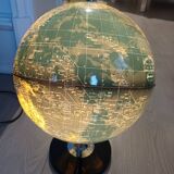 Globe terrestre lumineux année 1970