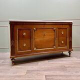 Large louis xvi style mahogany commode